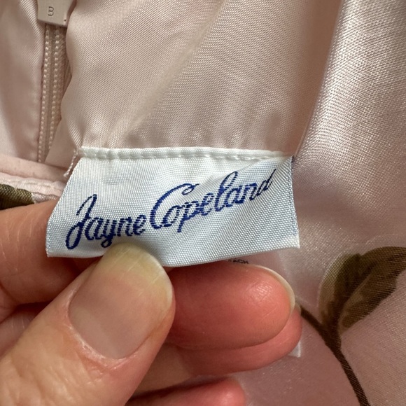 NWOT Jayne Copeland 9M Pink Floral Formal Girls Tank Top Dress - Picture 4 of 5